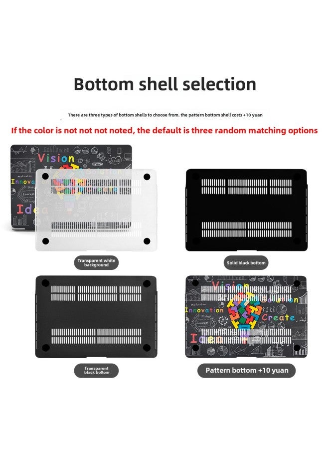 For Macbook Apple Notebook Protective Case Air13 Case Frosted Painted Marble Computer Protective Case-Color:RS-1424 (White Ink)-Applicable Model:2016-2022pro13（ A1706/1708/2159/2251/2289/2338  - Image 4