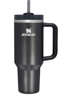 Stanley Stanley Quencher H2.0 FlowState Vacuum Insulated Tumbler – 40 oz Black Stainless Steel Travel Mug with Lid & Straw, Double-Walled Leakproof Design, Keeps Drinks Hot/Cold for Hours, Durable & Portable  - Image 1