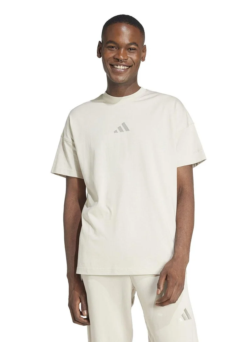 Adidas Adidas M A Szn T Beige T-Shirt (Short Sleeve) T-Shirts For Men