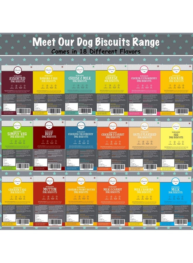 Chewers Oven Baked Simply Veg Dog Biscuits, Nutritious and Digestive Natural Dog Treat 1 Kg - Image 2