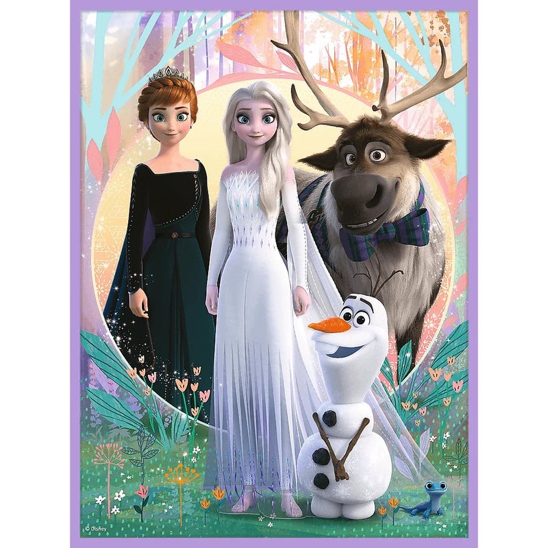 Trefl - Frozen 2 Princesses in Their Land 2x1 with Memos (30+48/24) Pieces - 93335 - Image 3