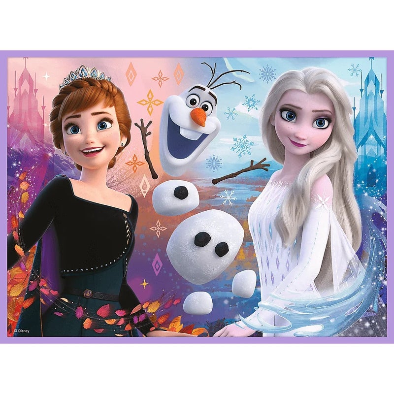 Trefl - Frozen 2 Princesses in Their Land 2x1 with Memos (30+48/24) Pieces - 93335 - Image 2