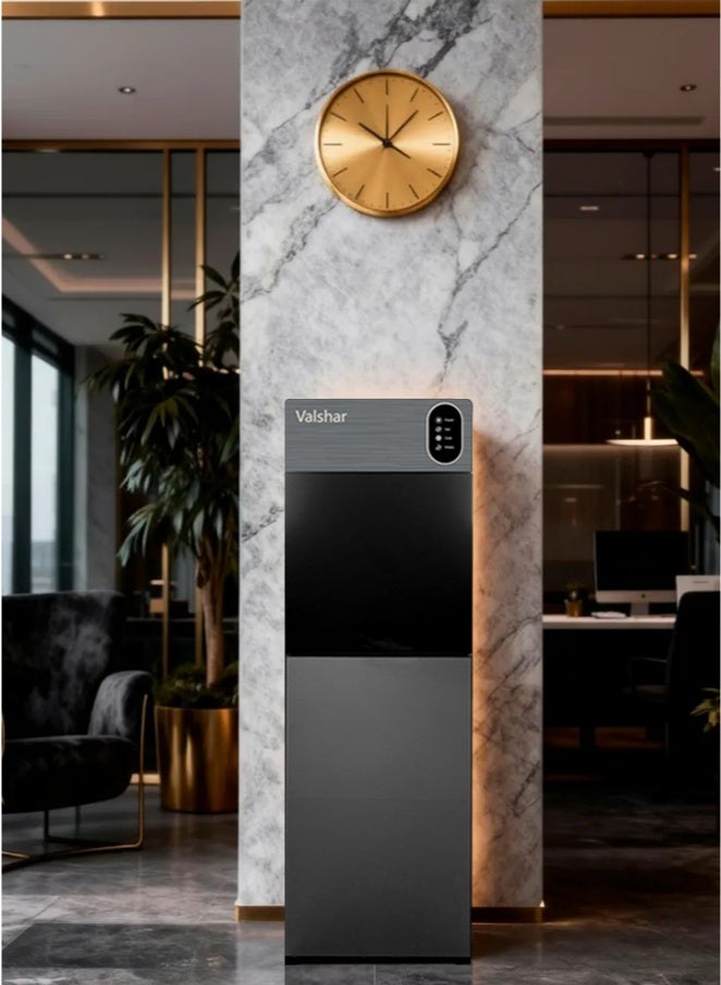 يشارك موزع مياه بتحميل سفلي | وظائف عادية، ساخنة وباردة، تبريد ضاغط، و3 صنابير | درجة حرارة البارد: 4-12 درجة مئوية؛ درجة حرارة الساخن: 85-95 درجة مئوية | مثالي للمنزل والمكتب | معدني - Image 4