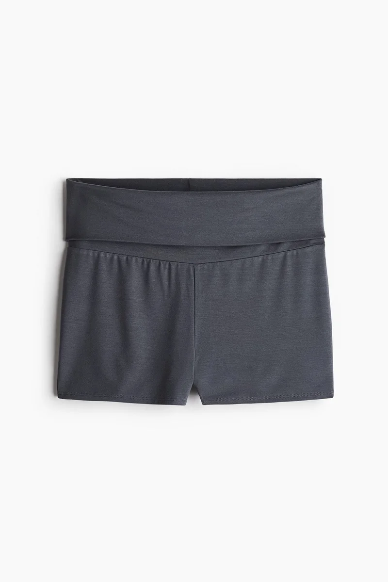 H&M Foldover-waist mini shorts