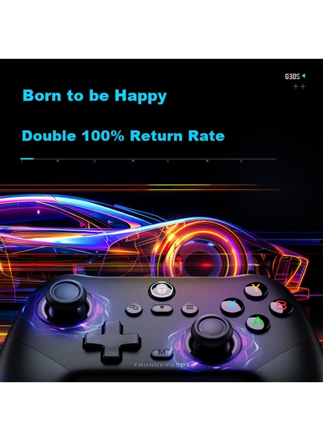ثوندروبوت Thunderobot G30s وحدة تحكم ألعاب 2.4g لاسلكية سلكية بلوتوث جيم باد Xbox إهتزاز الزناد Tmr عصا التحكم لـ Genshin Impact، Black Myth: Wukong، Monster Hunter، Wild Rift، Dual Shadow، Wonderland - Image 4