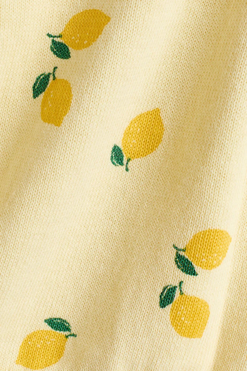 H&M Fine-knit printed cardigan