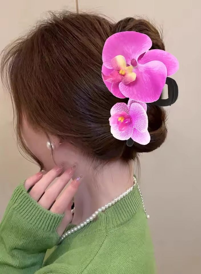 Goolsky Flower Hair Claw Clips for Women Girls Hair Clip Barrette Gladiolus Hair Clamps Headwear Hair Accessories - Image 2