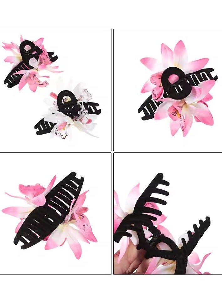 Goolsky Flower Hair Claw Clips for Women Girls Hair Clip Barrette Gladiolus Hair Clamps Headwear Hair Accessories - Image 3