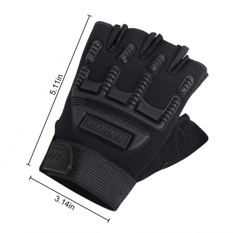 GREUS Kids Half Finger Cycling Gloves - Breathable Non Slip Bike Riding Gloves with UV Protection for Boys & Girls Aged 6-10 - Image 5