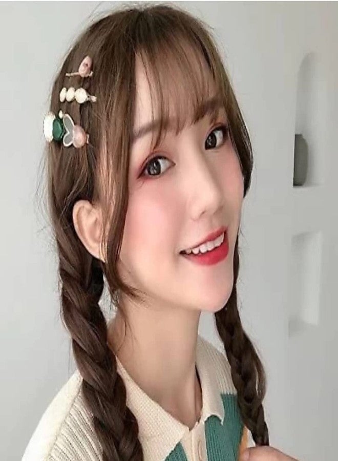 Truvic 8 PCS Premium Korean stylish Hair Clips For Women's And Girls, Multicolor - Image 5