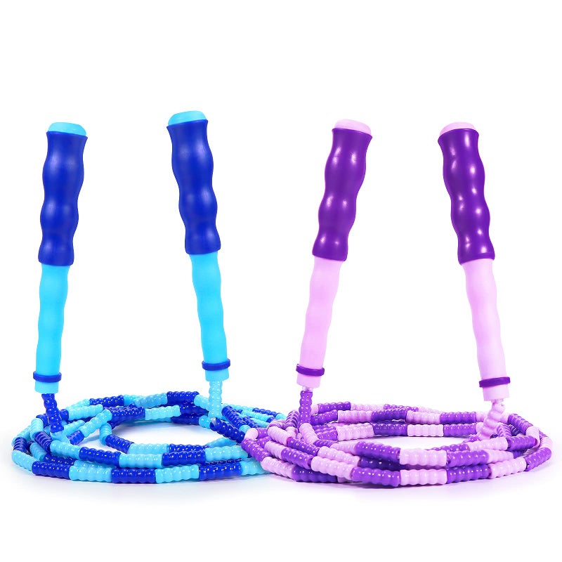 Supertrip Jump Rope Kids-Soft Beaded Skipping Rope Adjustable Tangle-Free Segmented Jumping Rope for Children and Students - Image 5