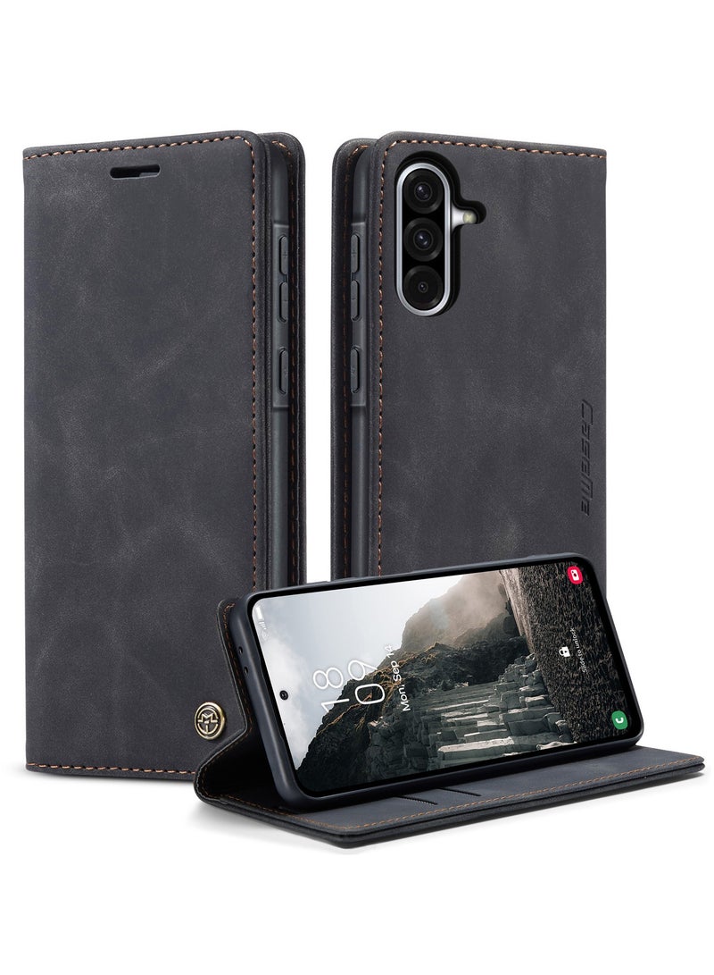 CaseMe Phone Case Compatible with Samsung Galaxy A56 with Card Holder High-end Retro Leather Shockproof Protective Wallet Case - Image 1
