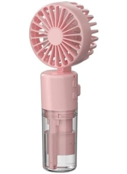SAFENHAND Portable Handheld Misting Fan, 4-Speed Settings, Water Spray Feature, Desk and Neck Design (C)