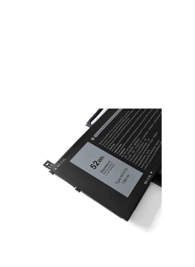 Terabyte N7HT0 Laptop Battery 52Wh 6500mAh 4-Cell 7.6V Compatible with Dell Latitude 9510 9520 / Latitude 9520 2-in-1 Series TVKGH V5K68 N2NLL HYMNG 08NFC7 N7HTO 0PKW00 089GNG 0HYMNG VM71K - Image 3