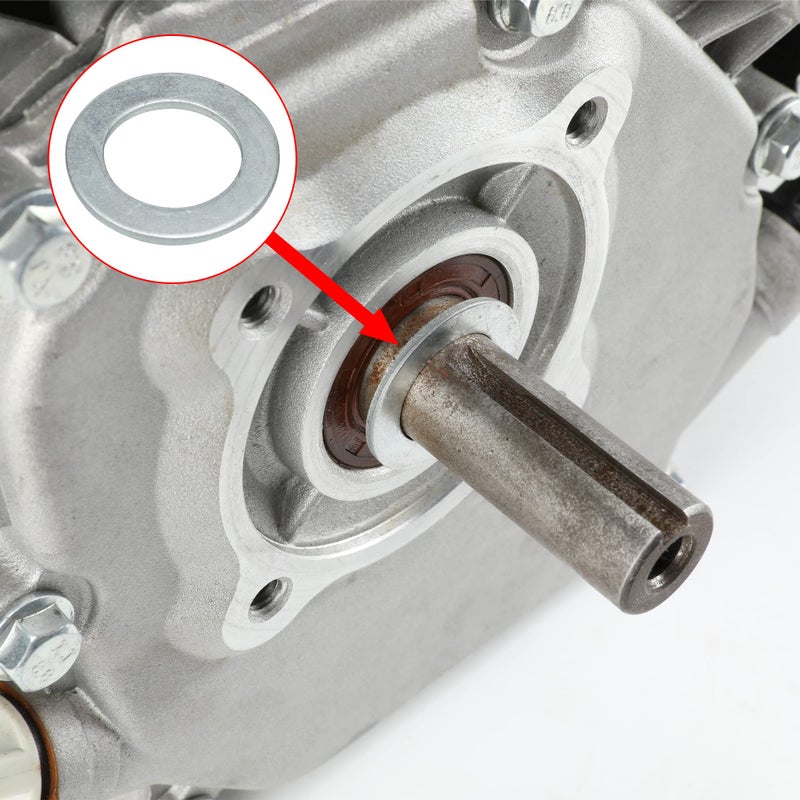 GREHUA Universal Clutch Spacer Shim 34 Shaft 8PCS Compatible with Predator 212 Ghost 196cc 65HP GX160 GX200 OHV Clone Engine Coleman CT200U CT200UEX BT200X Baja Mini Bike KT196 CK196 Go Kart Parts - Image 3