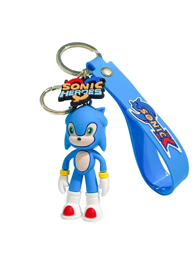 Sonic The Hedgehog PVC Keychain, Anime Figures for Bags and Accessories Assortment  - Image 1