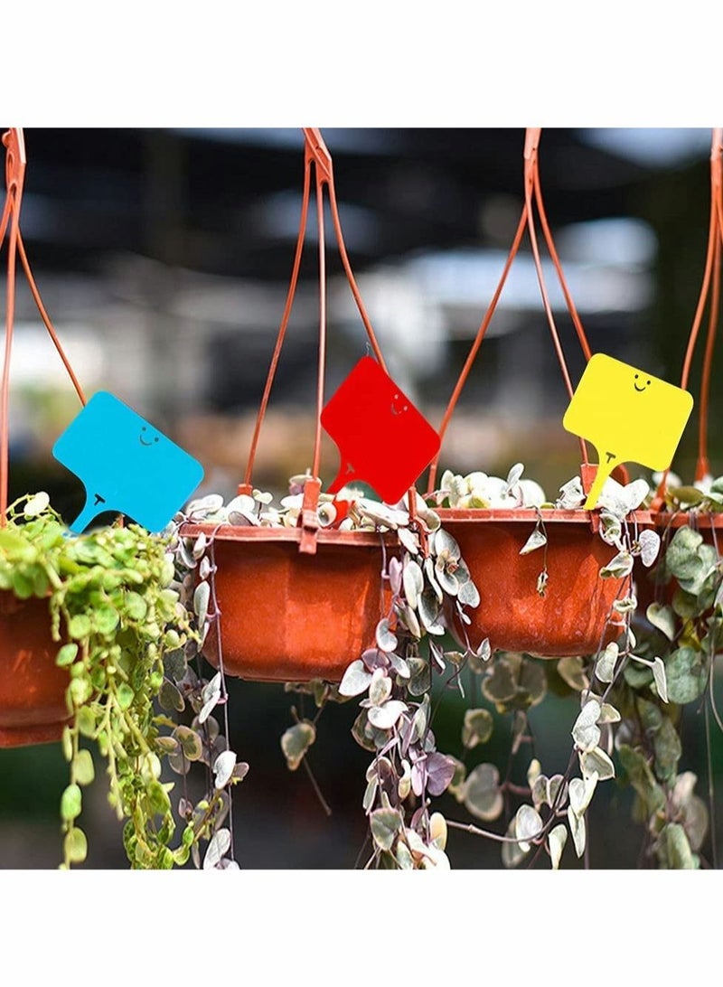 Excefore Plastic Plant Labels, T-Type Colorful Waterproof Garden Tag, Plant Nursery Labels Pot Marker Garden Stake Tags (100 Pcs, 5 * 10 cm)  - Image 3