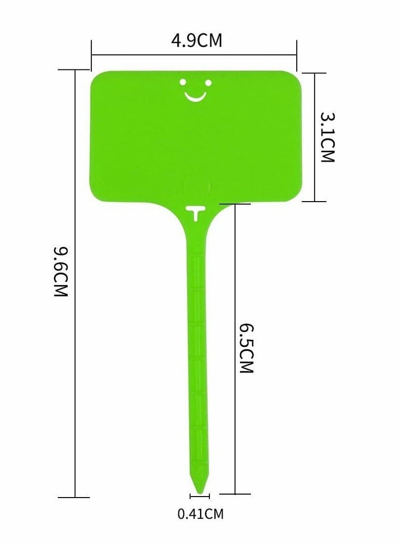 Excefore Plastic Plant Labels, T-Type Colorful Waterproof Garden Tag, Plant Nursery Labels Pot Marker Garden Stake Tags (100 Pcs, 5 * 10 cm)  - Image 2