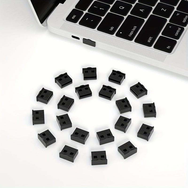 Blue USB Port Dust Plugs 5pcs Protective Covers for Computers Laptops TVs Routers - Image 4