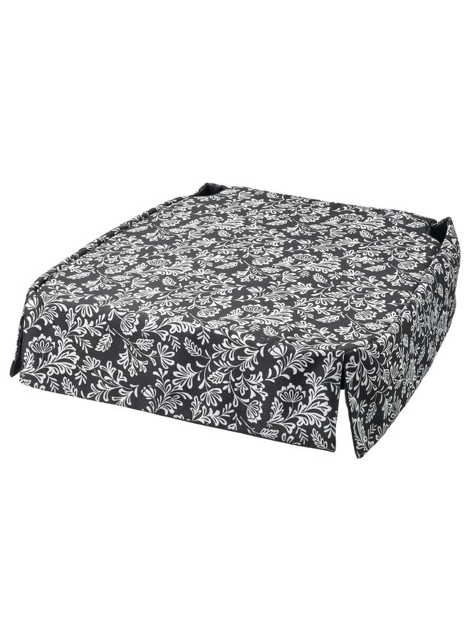 Zaboon Chair pad, grey/white, 42/35x42x4 cm - Image 1