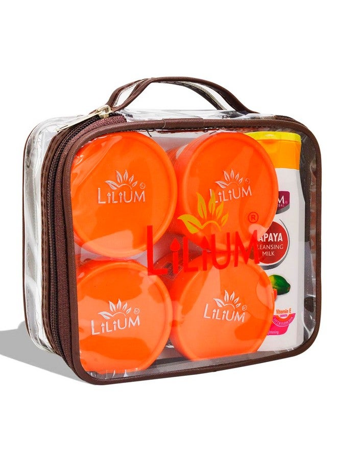 Lilium Papaya Facial Kit 500gm | Skin Brightening & Fine lines Reducer | Vitamin-Rich Skincare Set for Radiant, Smoothing & Glowing Skin | 100% Vegan | For Women & Men | All Skin Types - Image 1