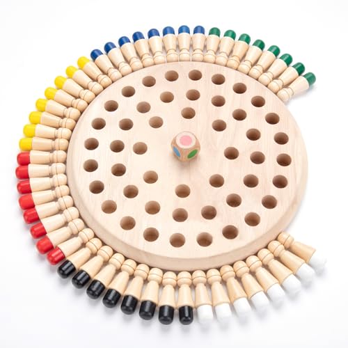 Hirger Wooden Memory Chess Matching Game Large Family Board Games for Kids and Adults Montessori Preschool Learning Educational Toy Birthday Gift for Age 3 4 5 6 7 8 Boy Girl - Image 1