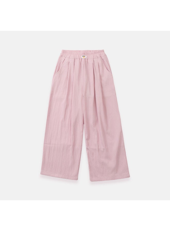 Bumblebee Girls' Summer Pants - Kids' Ice Silk Wide Leg Trousers, Loose Straight Cut With Flowy Drape, Breathable Elastic Waist Comfortable Play Pants For Big Girls - Image 4