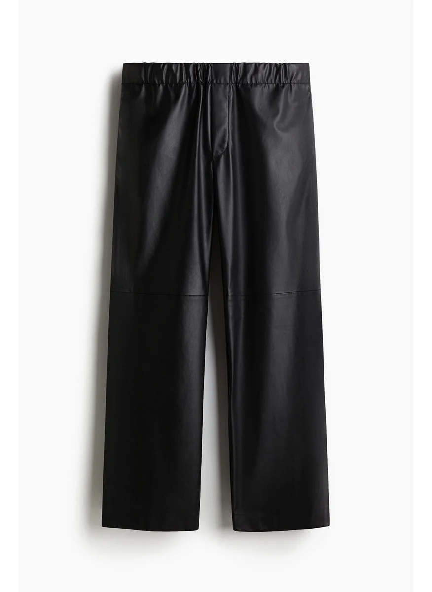 H&M Relaxed Fit Coated Trousers