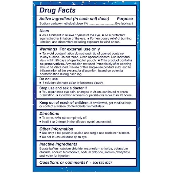 TheraTears Liquid Gel Nighttime Eye Drops for Dry Eyes, 30 Count (Pack of 2) - Image 2