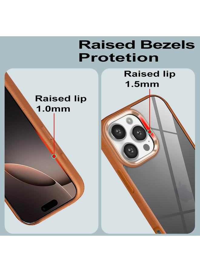 زبون جراب لهاتف iPhone 13 Pro، جراب هاتف هجين من مادة TPU وملمس الليتشي والأكريليك - Image 5