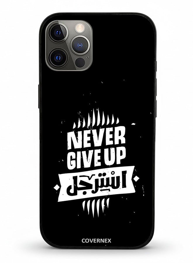 Covernex Apple iPhone 12 Pro Protective Case Cover Printed Featuring Never Give Up - Image 2