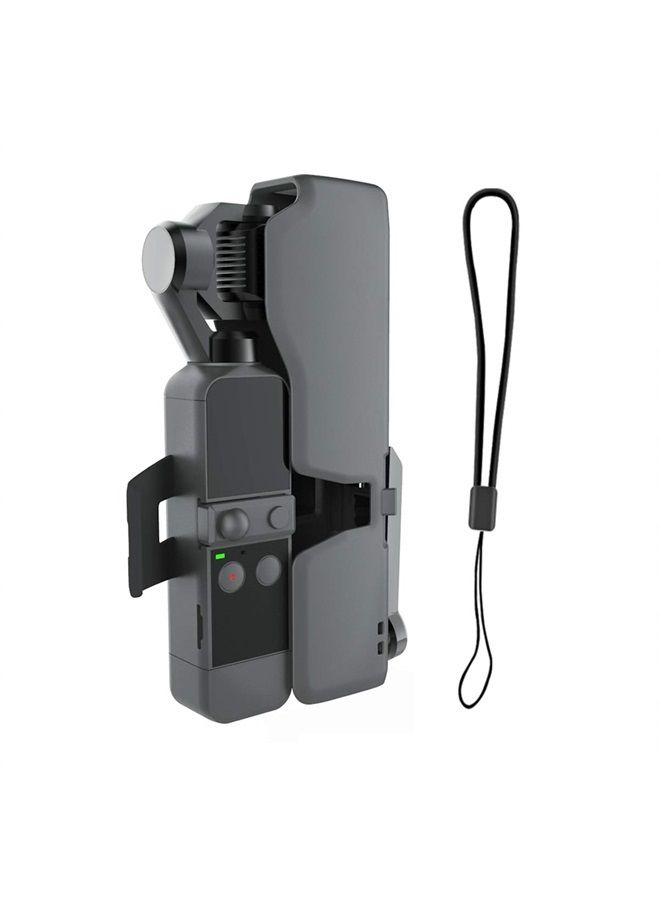 RCGEEK Protect Case Compatible with DJI Osmo Pocket 2 with Extra Spare TF Card Slot Portable Hard OSMO Pocket 2 Carrying Case Storage Box with Lanyard Plastic Holder Storage Protector Cover  - Image 1