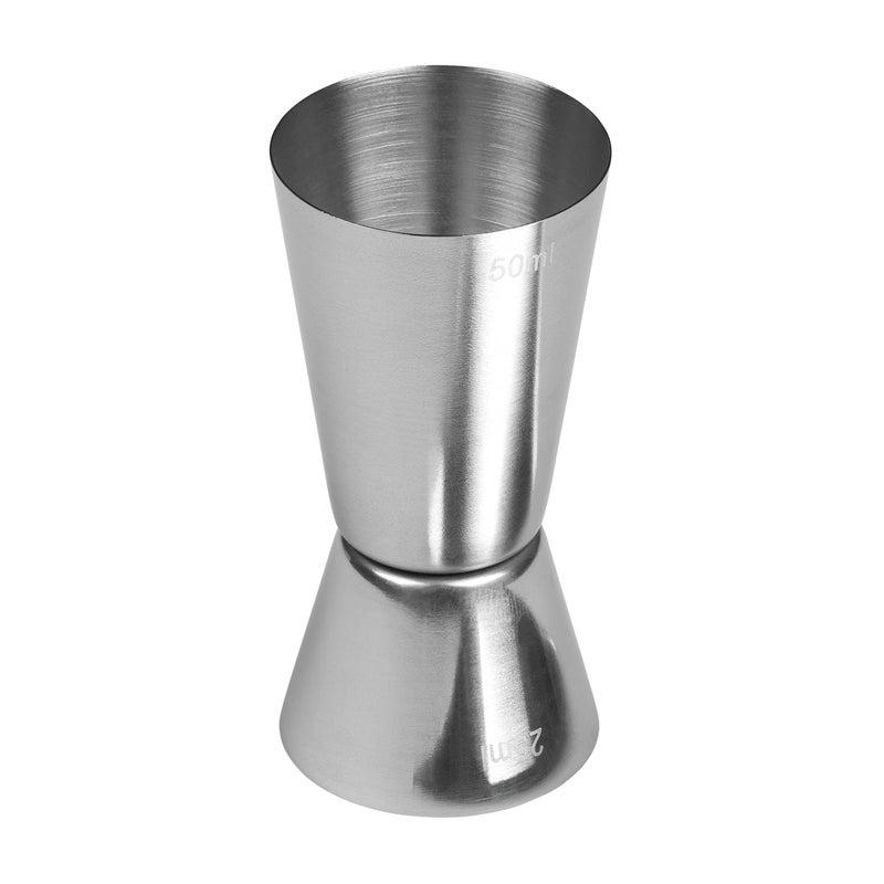 Tala Stainless Steel Cocktail Jigger  Dual Spirit Measuring Cup for Home Bar  Single  Double Shot Measure 25ml  50ml Silver