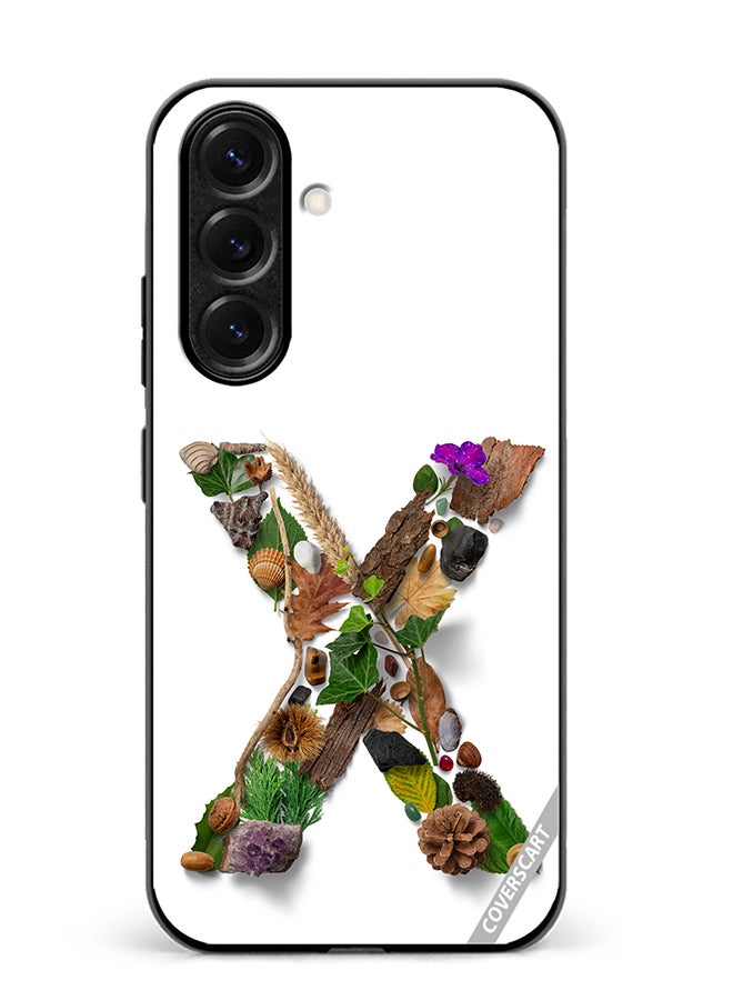 VR CREATIVE Protective Case Cover For Samsung Galaxy S25 Alphabet X Design Multicolour