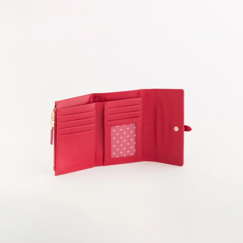 كاربيزا Women's Leather Wallet Dalia Wallet V3 Lipstick Red