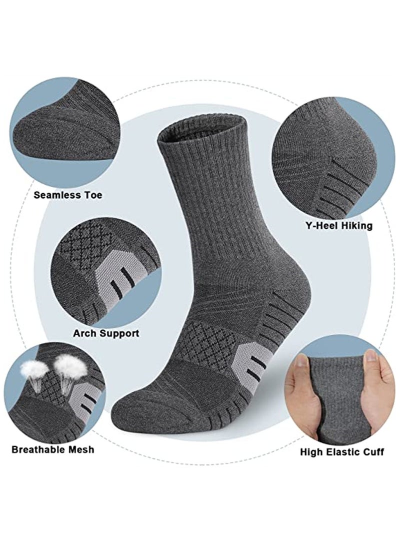 KASTWAVE Cotton Socks, 3 Pair Running Socks, Sport Athletic Hiking Socks for Men Women, with Cushion Heavy Duty Work Boot Socks - Image 2