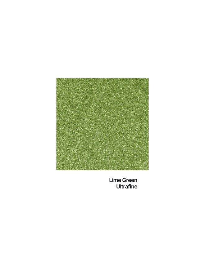 Hemway Eco Friendly Biodegradable Glitter 100g / 3.5oz Bio Cosmetic Safe Sparkle Vegan for Face, Eyeshadow, Body, Hair, Nail and Festival Makeup, Craft - Ultrafine (1/128" 0.008" 0.2mm) - Lime Green - Image 2