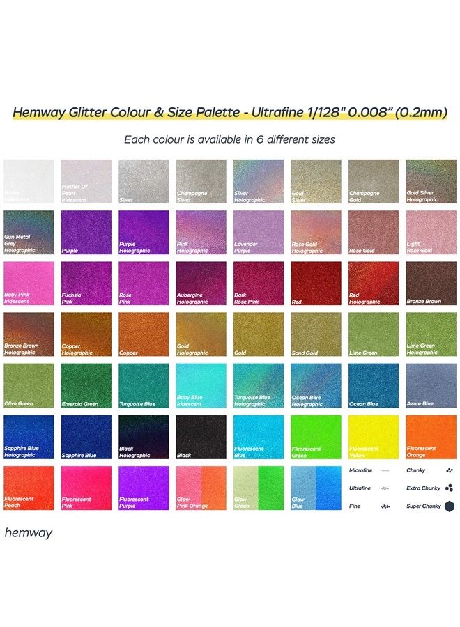 Hemway Eco Friendly Biodegradable Glitter 100g / 3.5oz Bio Cosmetic Safe Sparkle Vegan for Face, Eyeshadow, Body, Hair, Nail and Festival Makeup, Craft - Ultrafine (1/128" 0.008" 0.2mm) - Lime Green - Image 3