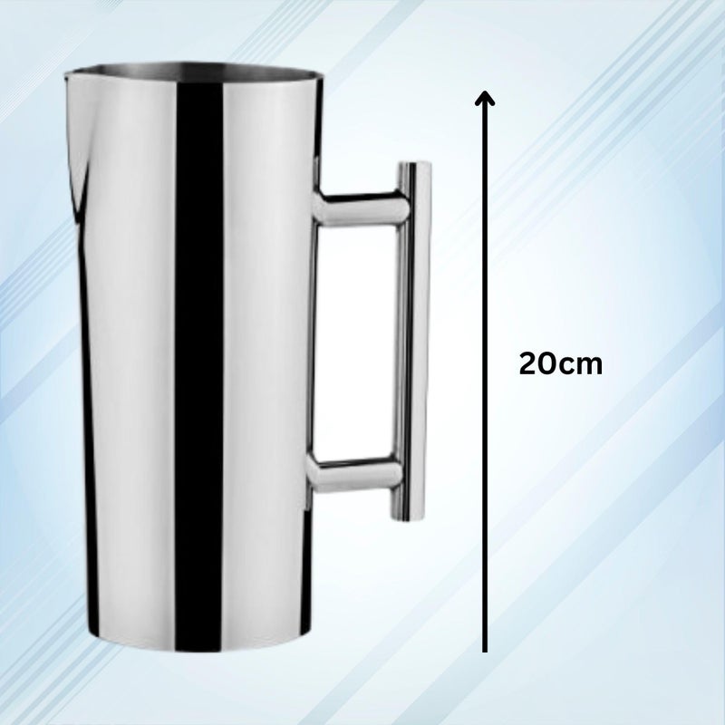 FnS Decent Everyday Stainless Steel Water Pitcher/Jug (1 Pitcher) - Image 3