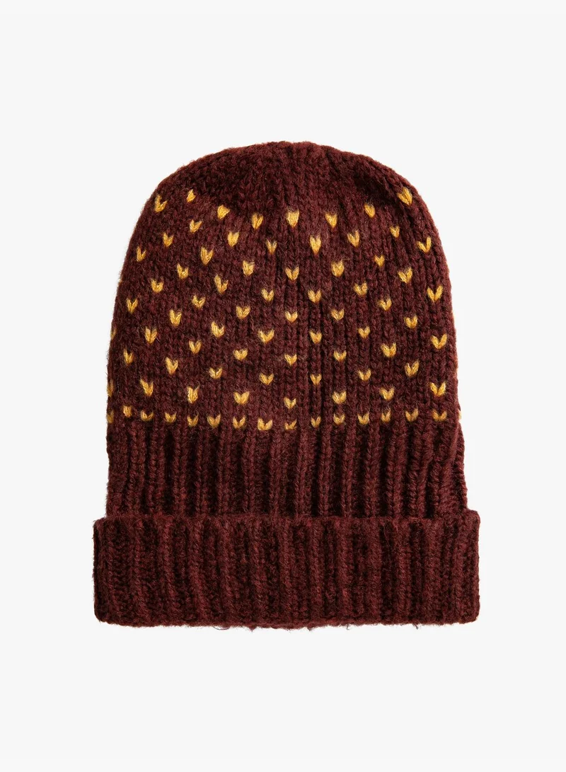 KOTON Rib-Knit Beanie