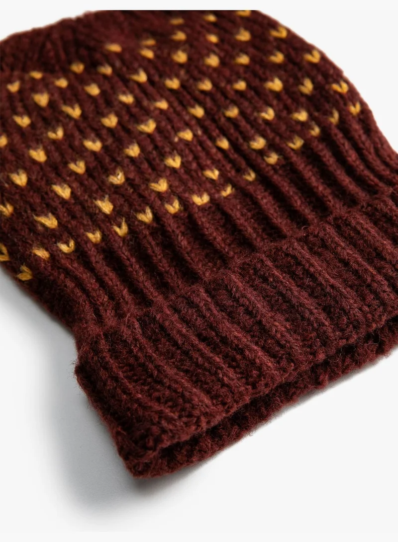 KOTON Rib-Knit Beanie