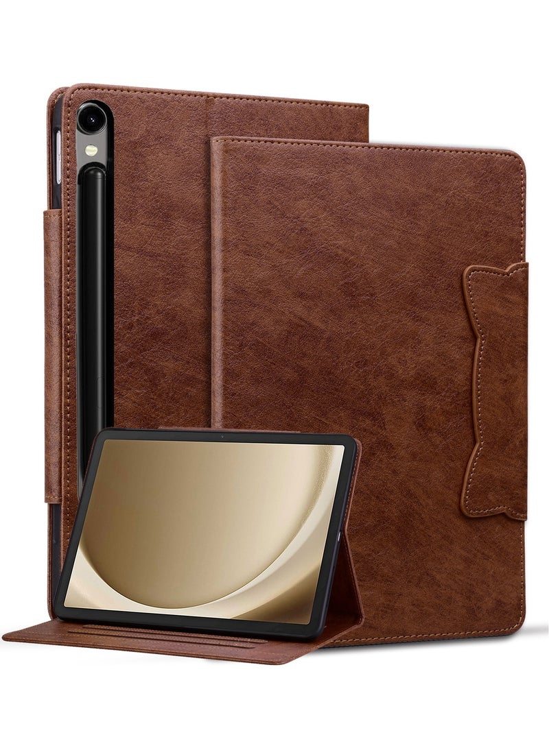 عام غطاء تابلت متوافق مع سامسونج جالاكسي تاب إس 10 FE+ بلس 13 إنش 2025 (موديلات SM-X620/SM-X626B) - حافظة جلد صناعي بفتحة بطاقات ووظيفة حامل - Image 1