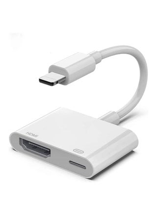 [Apple MFi Certified] Lightning to HDMI Adapter for iPhone 1080P HDMI Digital AV Adapter Sync Screen Connector with Charging Port Support for iPhone 11 XS XR X 8 7 iPad iPod on HD TV Monitor Projector - pzsku/ZA4D27BE3776A9F9B52C4Z/45/_/1693660680/d4d0516c-55d5-4b54-abd5-75d092f1ef8d