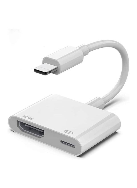 [Apple MFi Certified] Lightning to HDMI Adapter for iPhone 1080P HDMI Digital AV Adapter Sync Screen Connector with Charging Port Support for iPhone 11 XS XR X 8 7 iPad iPod on HD TV Monitor Projector