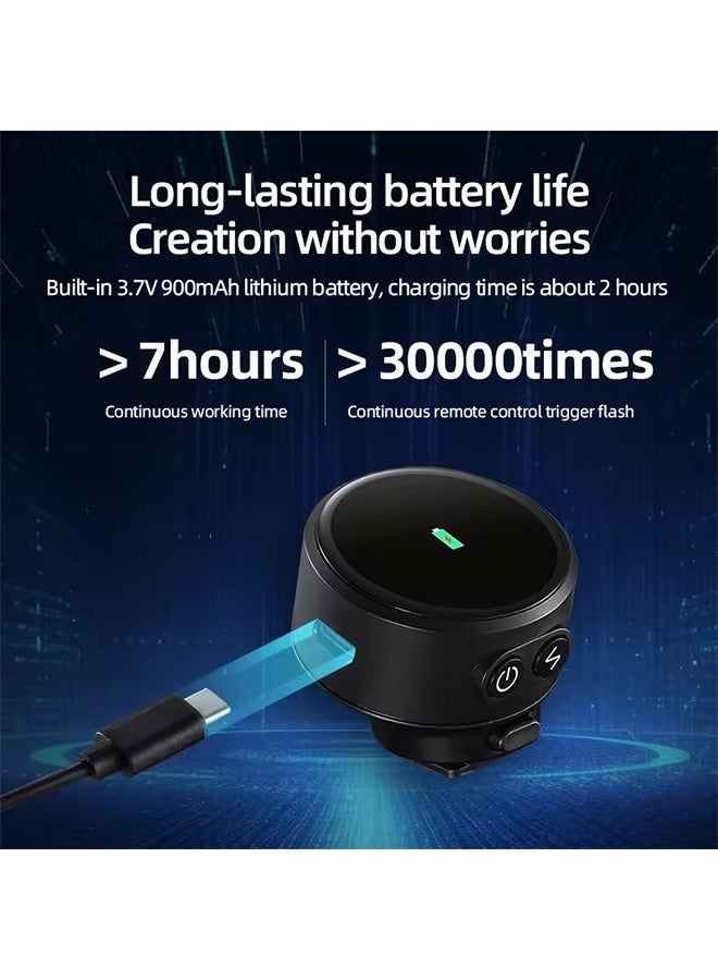 JINBEI TR-Q8 TTL HSS Wireless Flash Trigger OLED Touch Screen Transmitter Speedlite Studio Flash Fast Charge for  Sony - Image 5