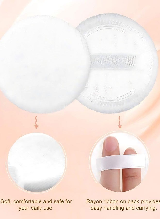 بيسيكير إسفنجة مكياج دائرية من المخمل المضغوط من Basicare مع حزام، إسفنجة دمج خالية من اللاتكس وإسفنجة مكياج لكريم الأساس، والبودرة المضغوطة أو السائبة، وأحمر الخدود والمزج. - Image 5