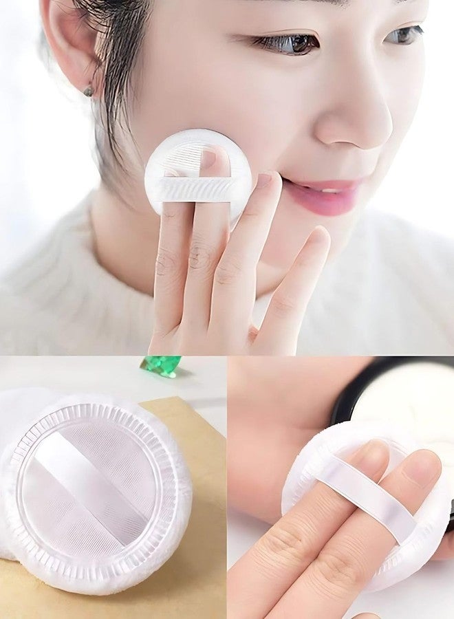 بيسيكير إسفنجة مكياج دائرية من المخمل المضغوط من Basicare مع حزام، إسفنجة دمج خالية من اللاتكس وإسفنجة مكياج لكريم الأساس، والبودرة المضغوطة أو السائبة، وأحمر الخدود والمزج. - Image 3