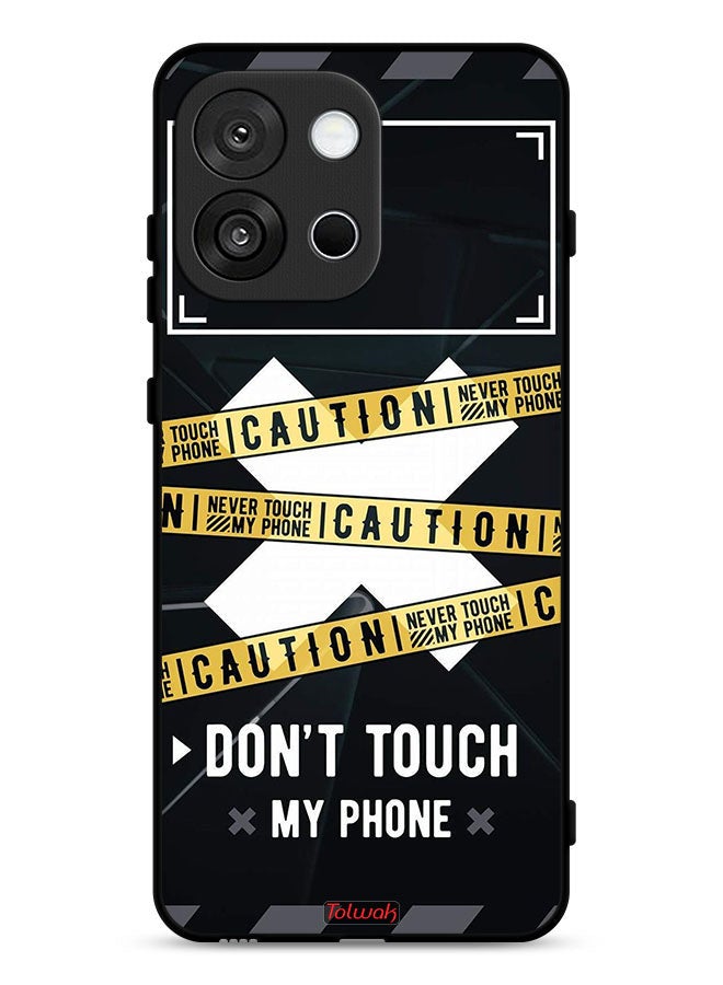 Tolwak OnePlus 13s Protective Case Cover Caution Never Touch My Phone - Image 1