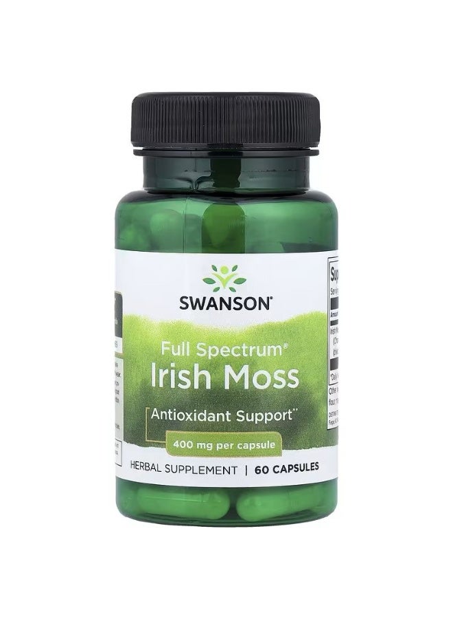 سوانسون الطحلب الأيرلندي كامل الطيف ، 400 ملجم ، 60 كبسولة