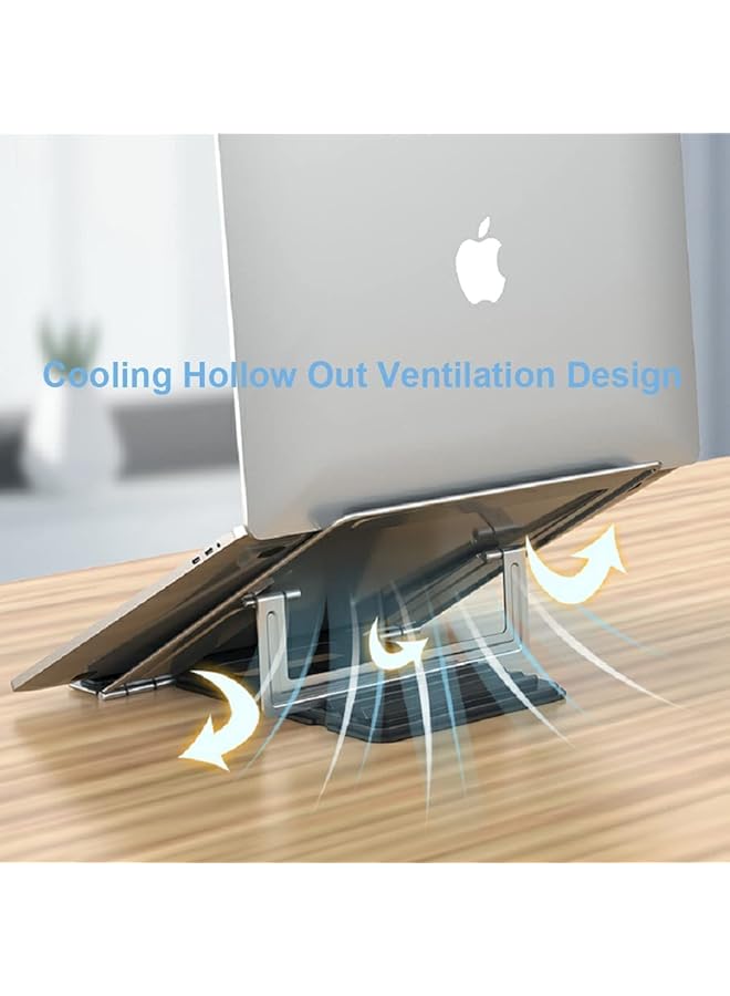 erorex Laptop Stand Ventilated Adjustable Computer Holder Desktop Notebook Stand For Macbook Air Pro Dell Xps Fits Up To 13 16 Inch Laptop  - Image 4